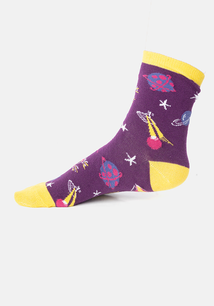 Purple Space Socks