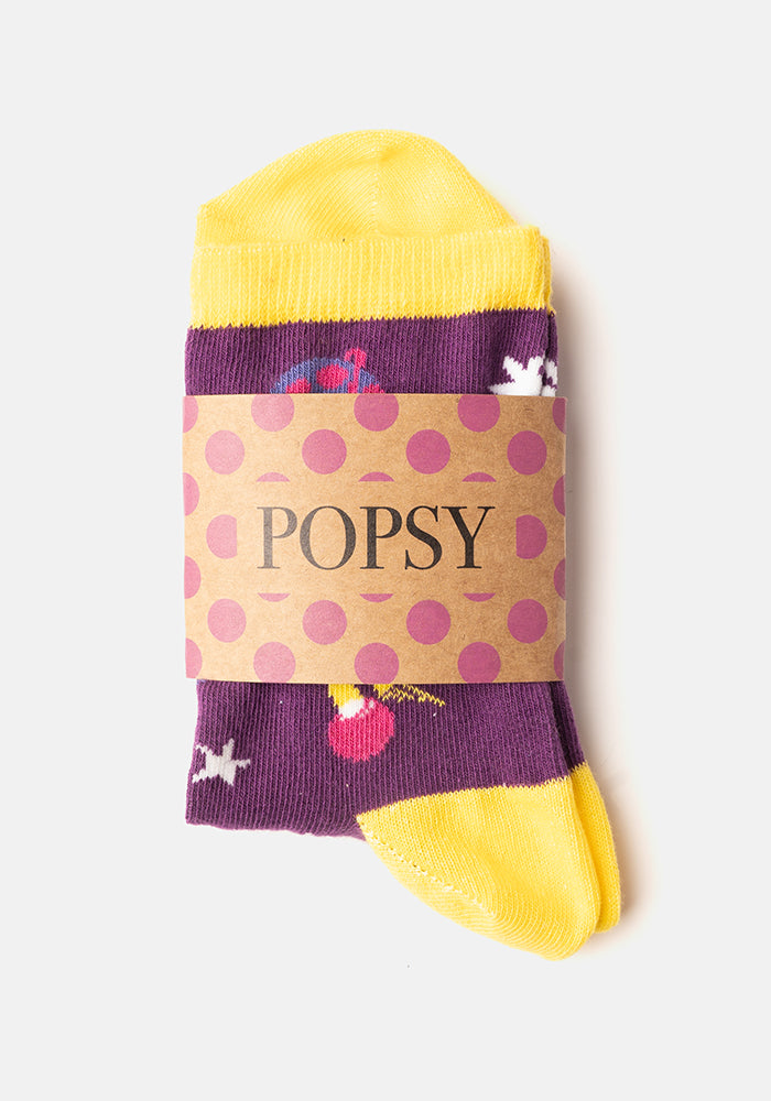 Purple Space Socks