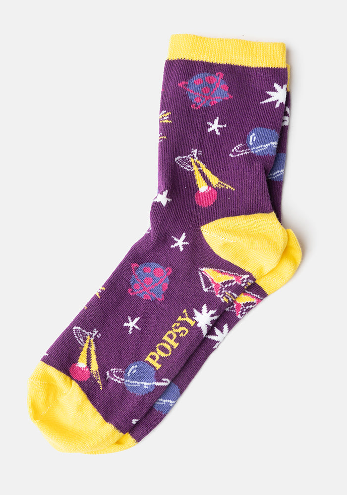 Purple Space Socks