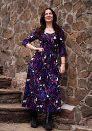 Spirit Polar Bear Print Cotton Midaxi Dress
