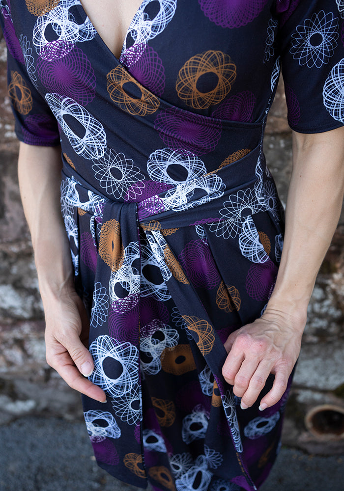 Flo Spiro Pattern Print Dress