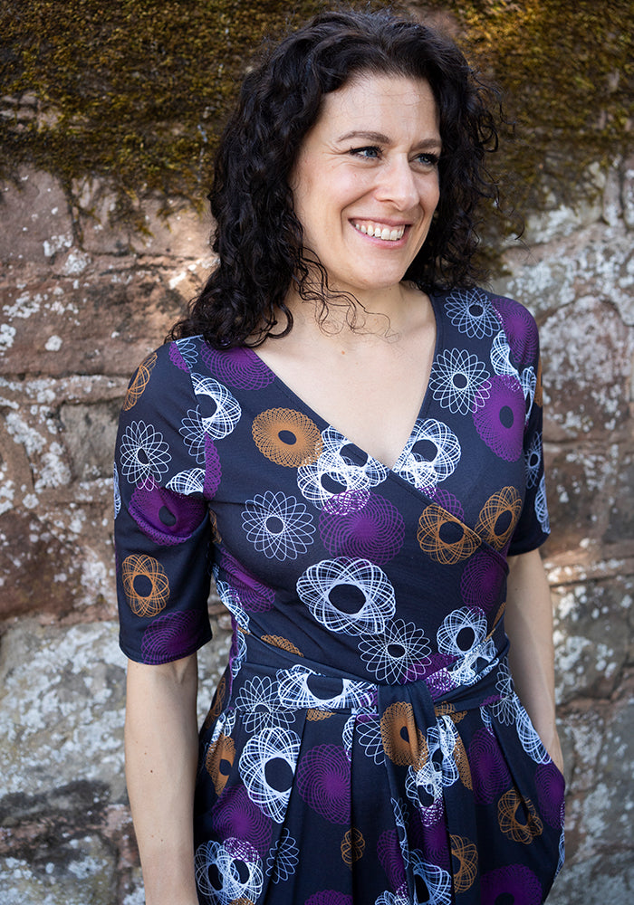 Flo Spiro Pattern Print Dress