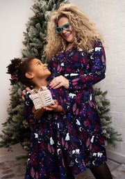 Children's Polar Bear Print Cotton Dress (Spirit)