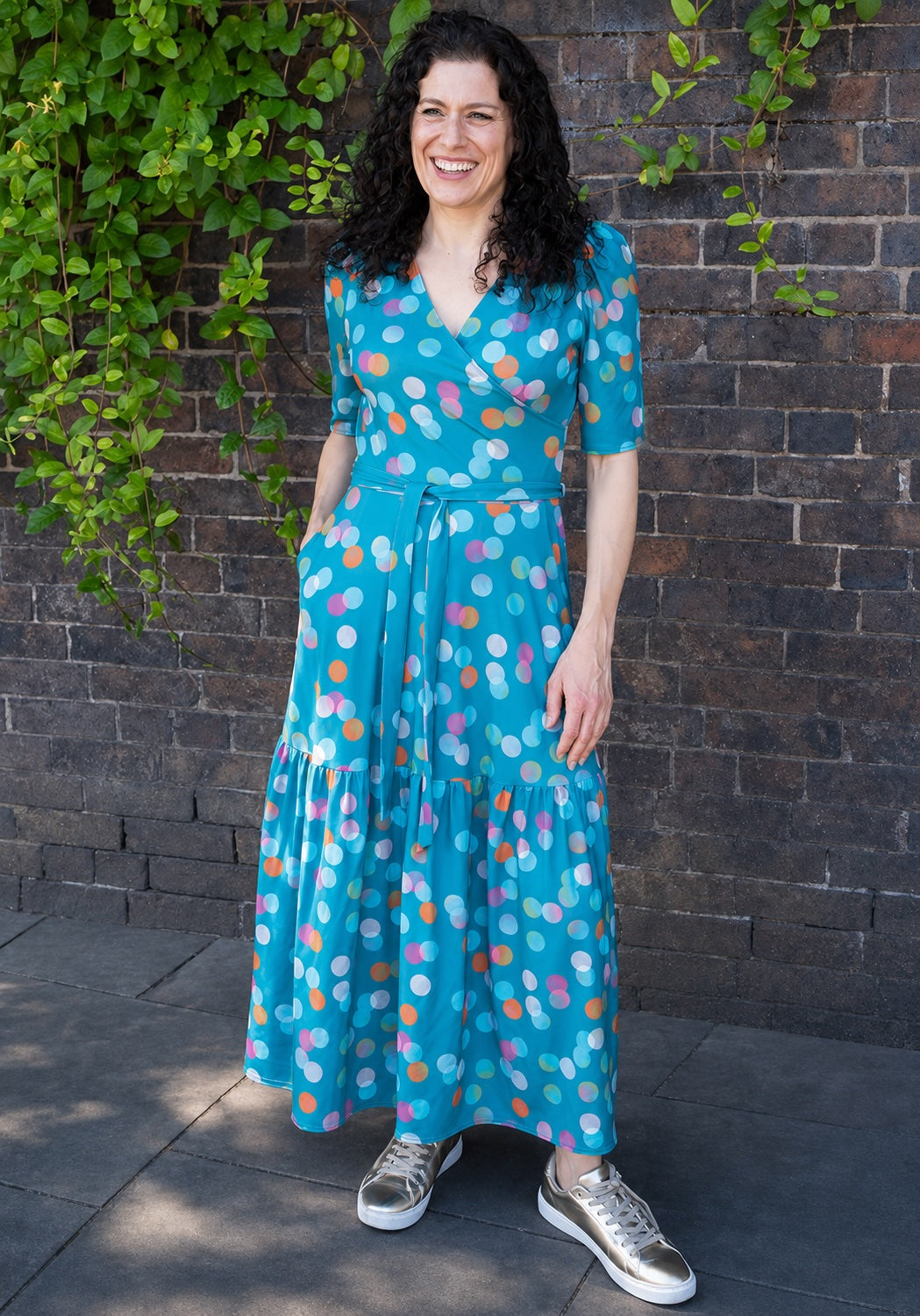 Ginnie Ombre Spot Print Midaxi Dress