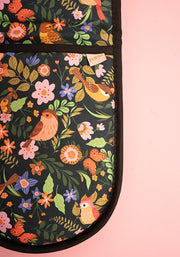 Spring Bird Print Popsy Oven Glove