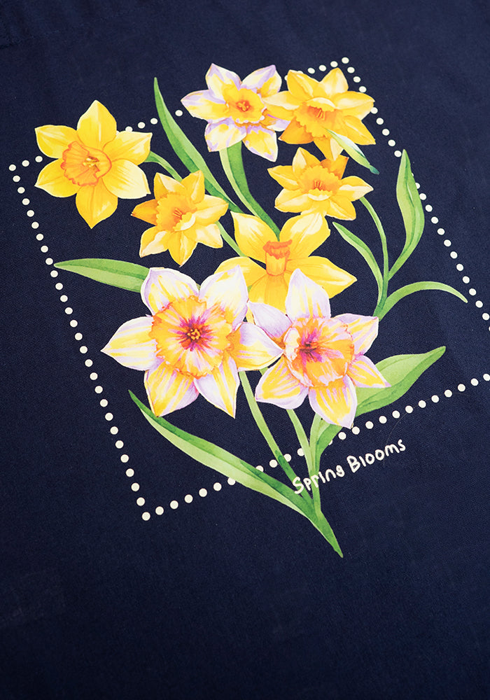 Fifth angle of Spring Blooms Cotton Canvas Bag - Women&