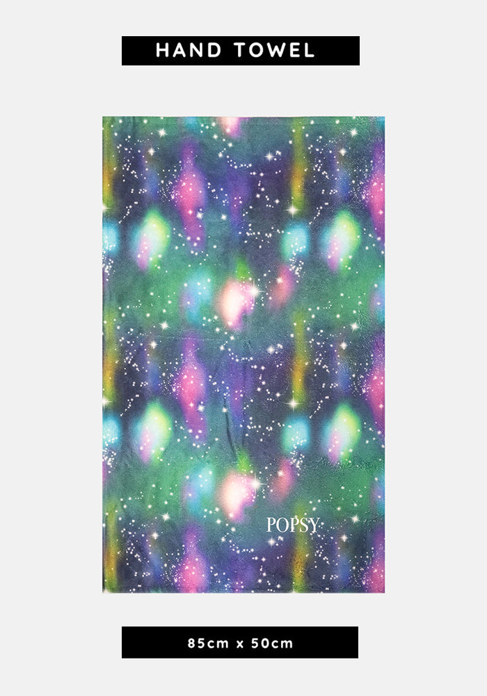 Front view of Stargazing Print Hand Towel