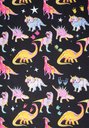 Starossaurus Cosmic Dinosaur Print Midi Dress
