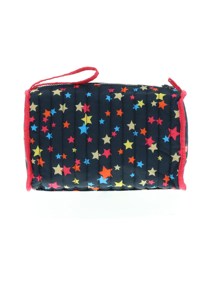 Fifth angle of Stars Quilted Make Up Bag