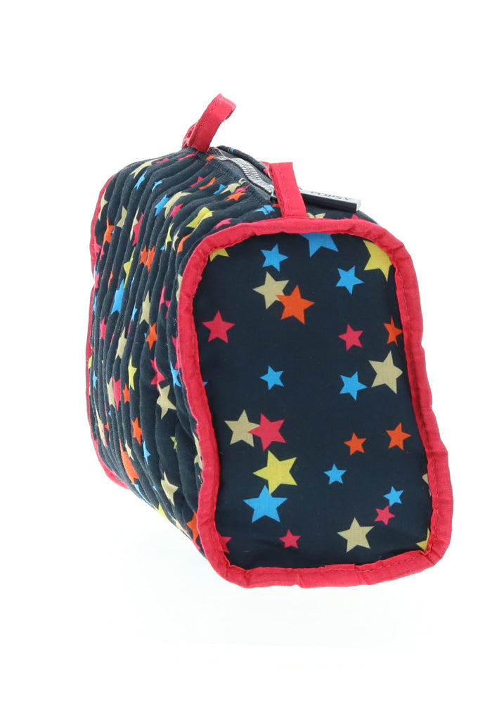 Sixth angle of Stars Quilted Make Up Bag