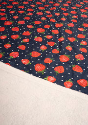 Large Strawberries Print Towel