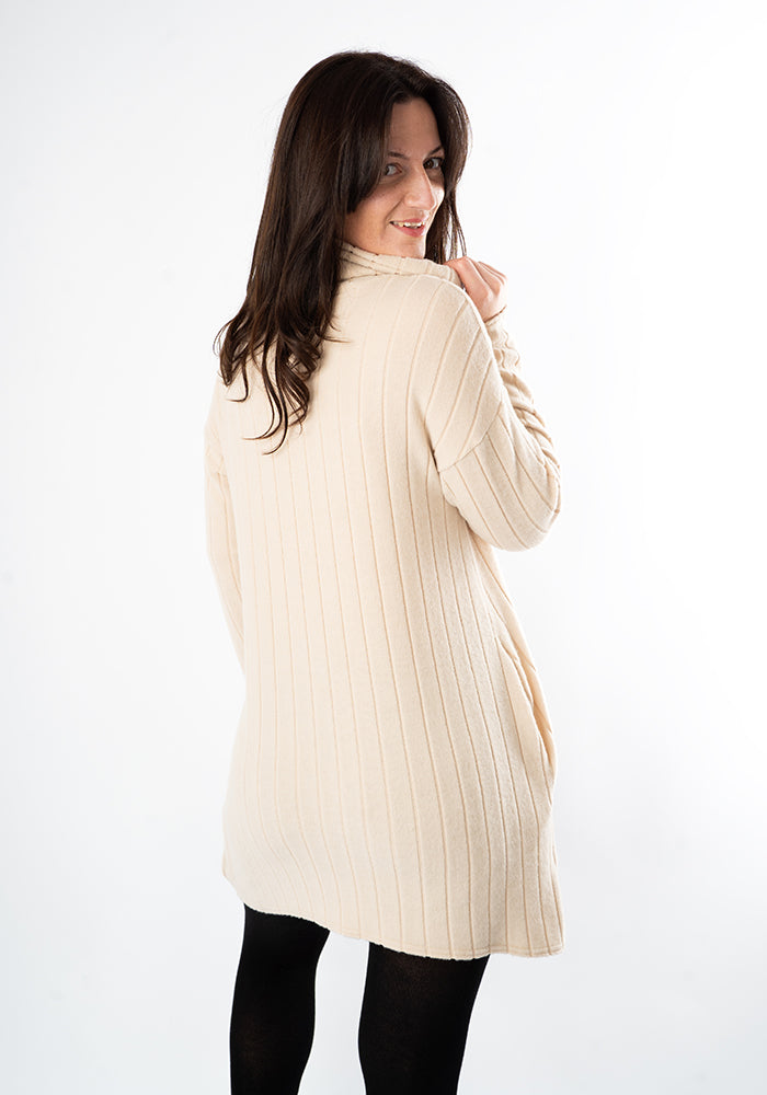 Ninth angle of Bexley Stone Brushed Chunky Rib Tunic