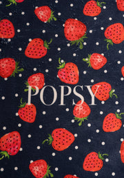 Large Strawberries Print Towel