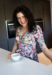 Sugar Patisserie Print Midi Dress