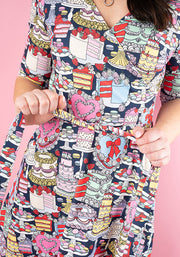 Sugar Patisserie Print Midi Dress