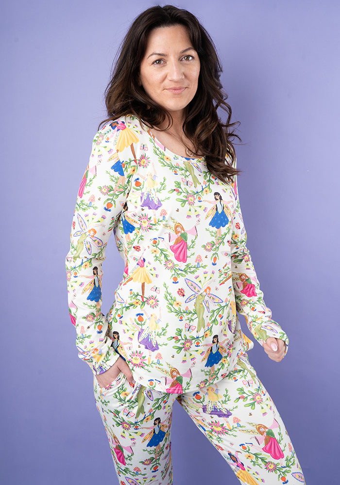 Sugarplum Dancing Fairies Print Pyjama Set