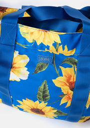Sunflower Print Beach Bag