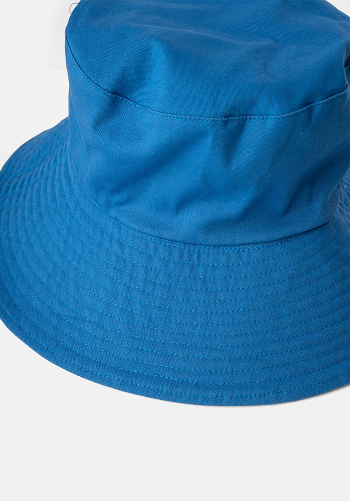 Blue Sunflower Print Bucket Hat