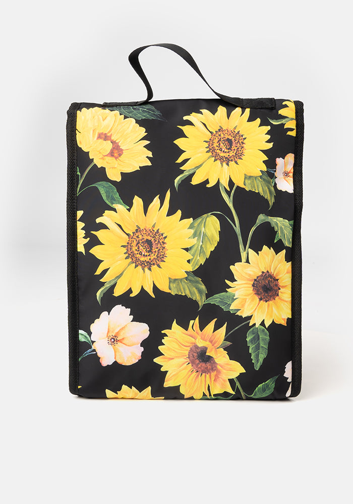 Sixth angle of Sunflower Print Popsy Lunch Bag