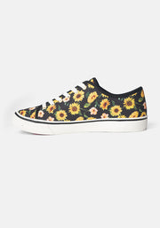 Sunflower Print Canvas Pumps