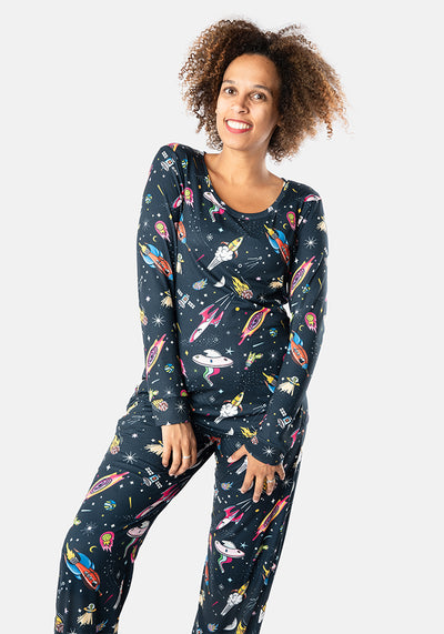 Super Nova Spaceships Print Pyjama Set