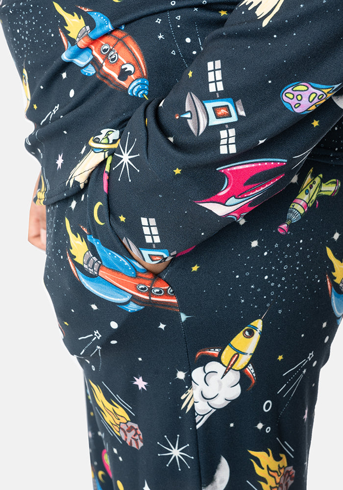 Super Nova Spaceships Print Pyjama Set