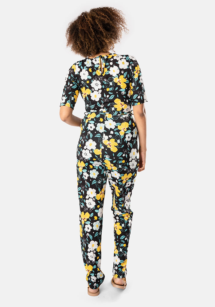 Sutton Floral Print Narrow Leg Jumpsuit