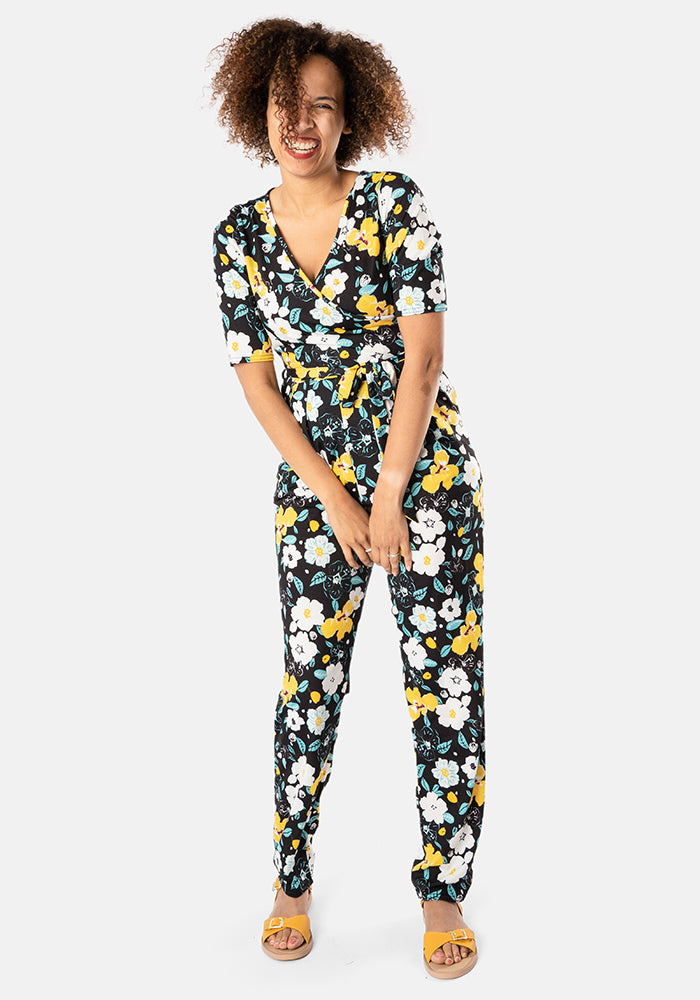 Sutton Floral Print Narrow Leg Jumpsuit