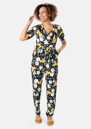 Sutton Floral Print Narrow Leg Jumpsuit