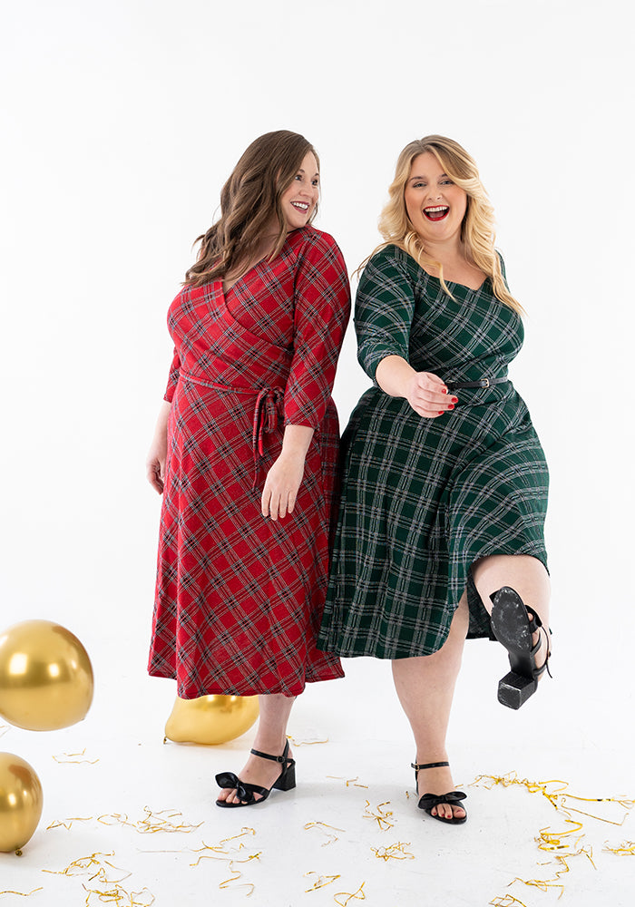Tara Green Tartan Swing Dress