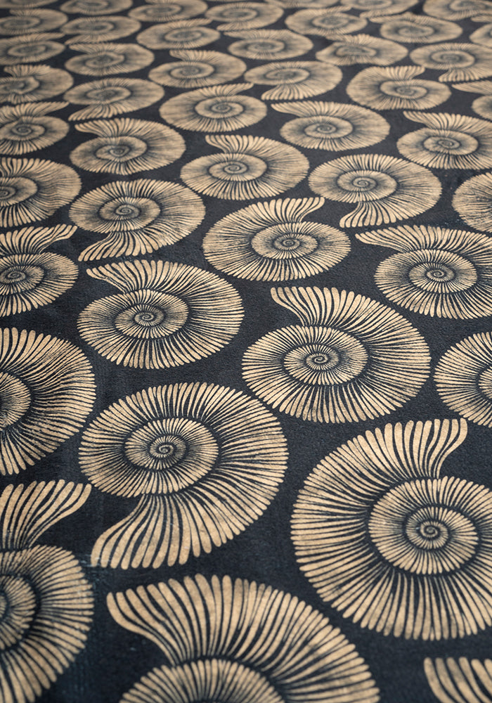 Second angle of Fossil Print Jumbo Bath Sheet