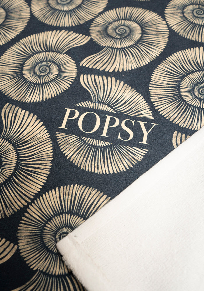 Second angle of Fossil Print Large Towel