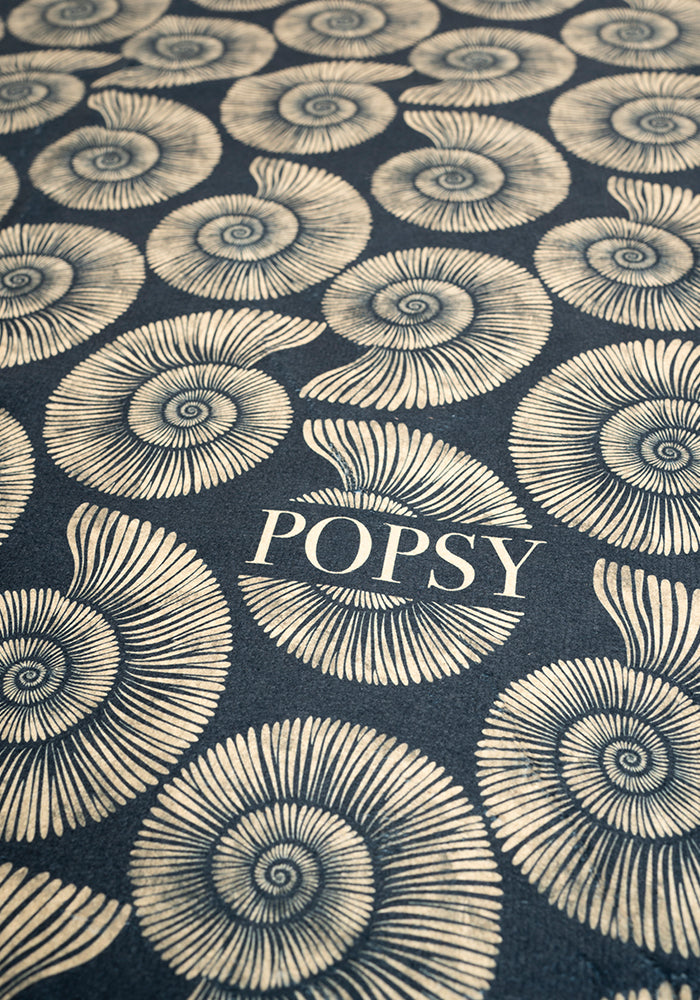 Third angle of Fossil Print Hand Towel
