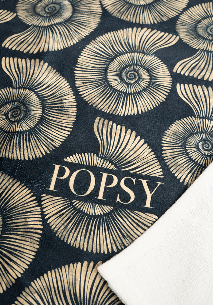 Second angle of Fossil Print Hand Towel