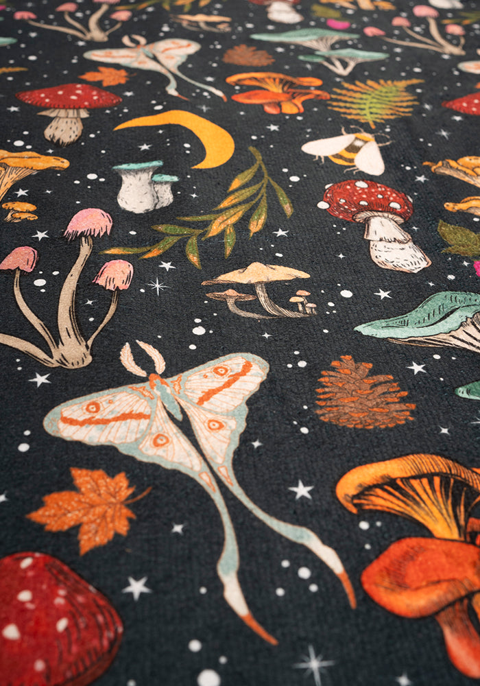 Third angle of Woodland Mushroom Print Large Towel