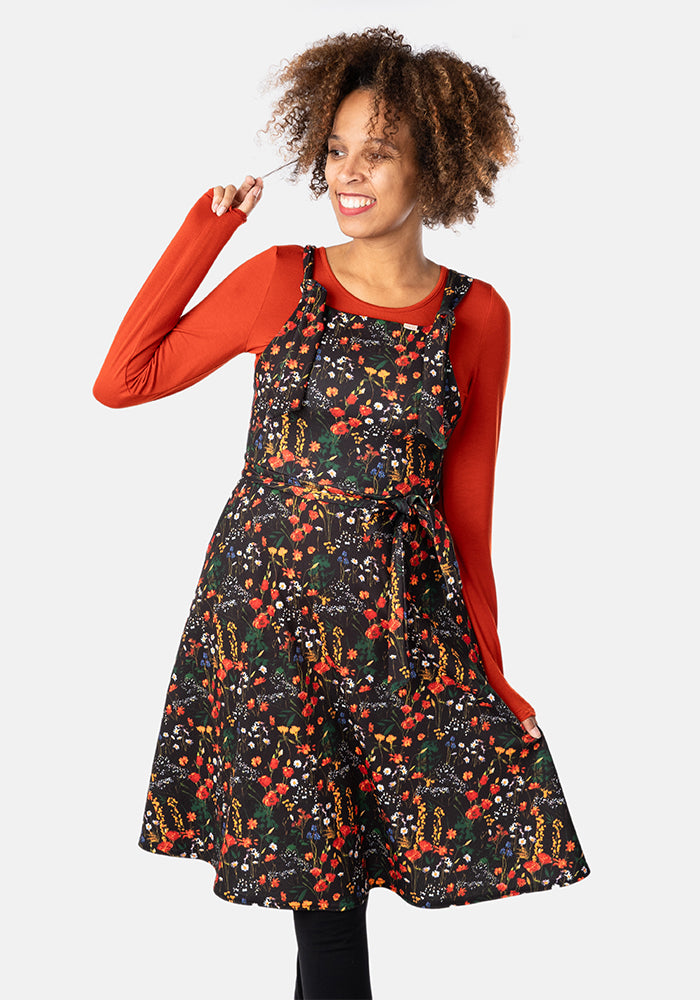 Tamar Ditsy Floral Print Pinafore