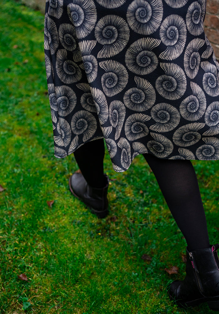 Tamar Fossil Print Pinafore