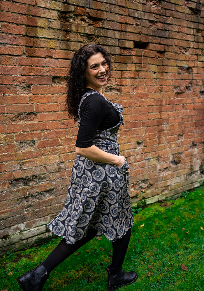 Tamar Fossil Print Pinafore