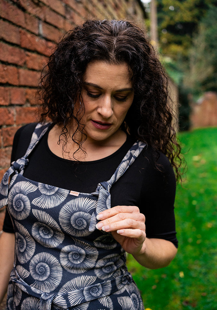 Tamar Fossil Print Pinafore