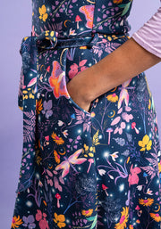 Tamar Navy Magical Moth Print Pinafore