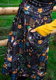 Tamar Black Magical Moth Print Pinafore