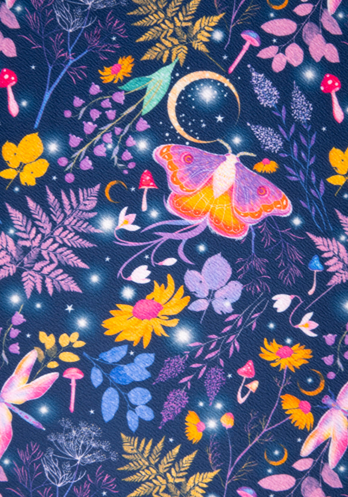 Tamar Navy Magical Moth Print Pinafore