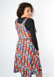 Tamar Retro Floral Print Pinafore