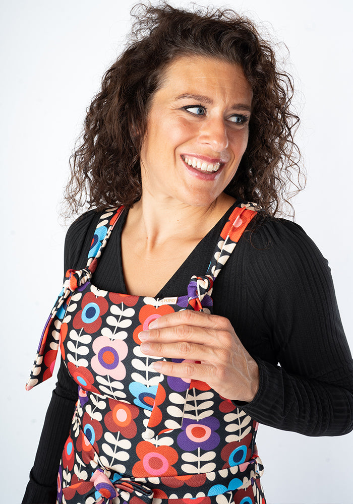 Tamar Retro Floral Print Pinafore
