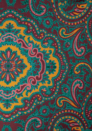 Tamren Paisley Tile Print Tiered Hem Midaxi Dress