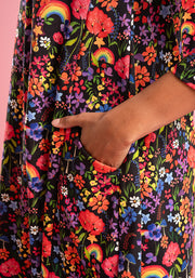 Tamsin Garden Rainbows Print A-Line Tunic