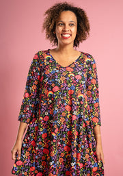 Tamsin Garden Rainbows Print A-Line Tunic