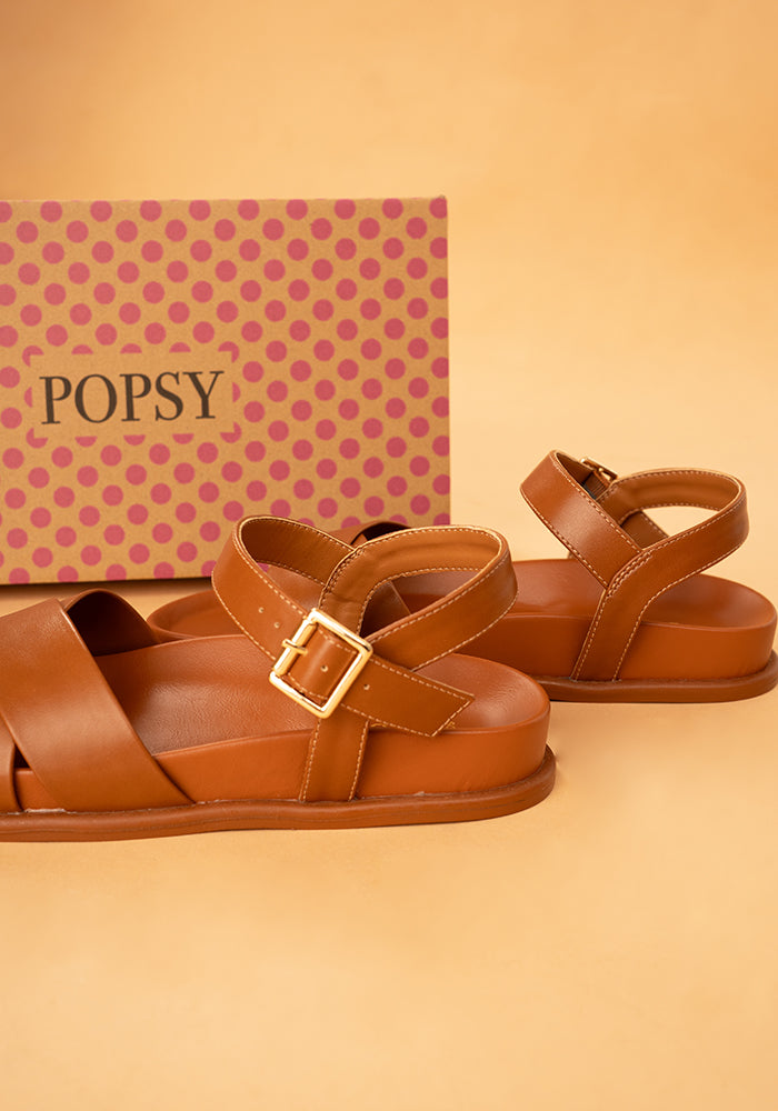 Popsy Tan Comfort Sandal