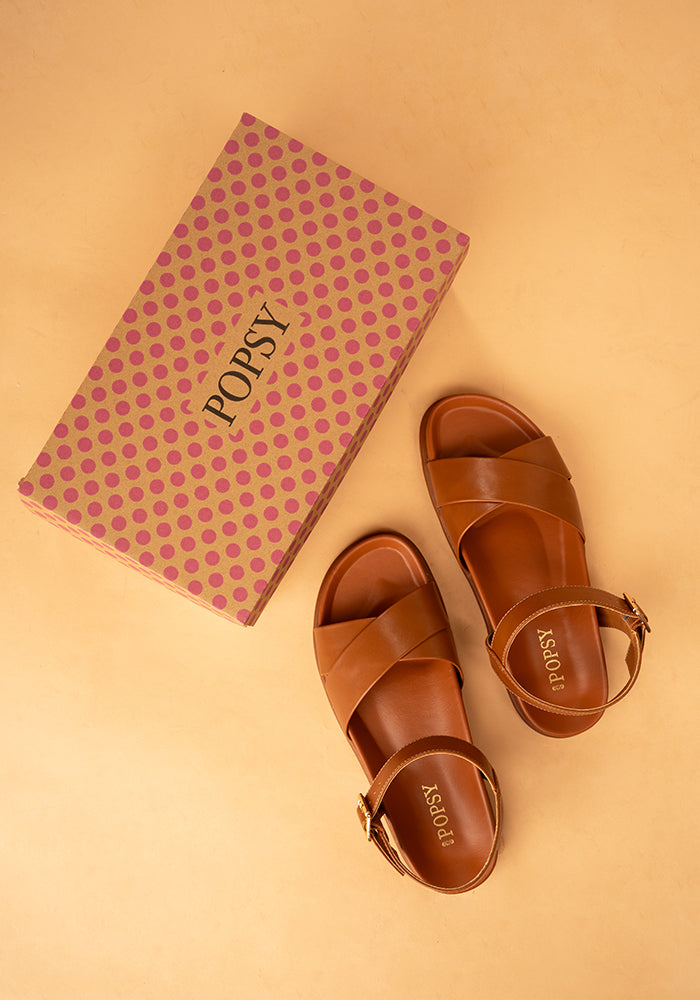 Popsy Tan Comfort Sandal