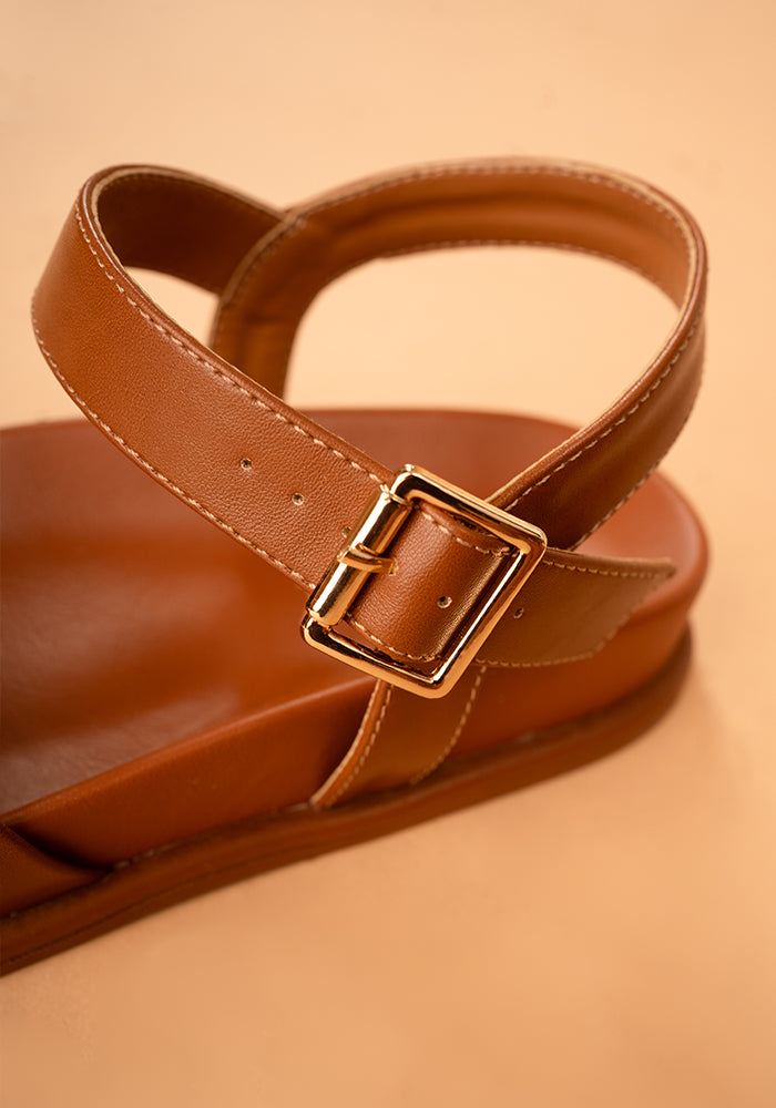 Popsy Tan Comfort Sandal